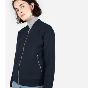 EUC Everlane street fleece bomber jacket Sz S